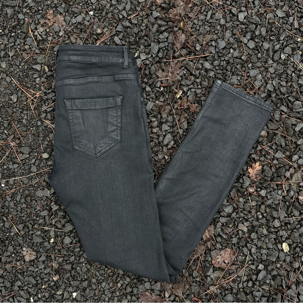 RICK OWENS DRKSHDW DETROIT CUT WAXED DENIM